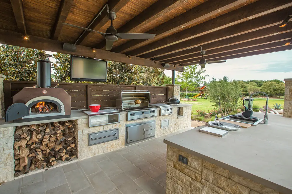 Wood burning pizza oven could help you to feed everybody during long summer parties.