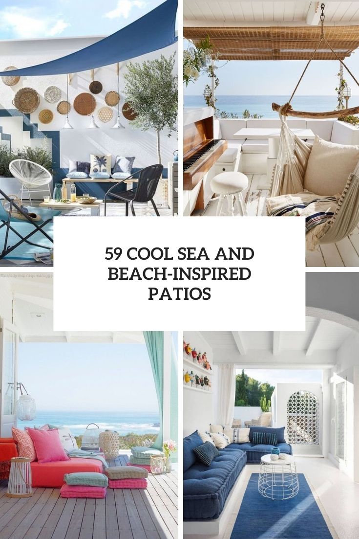 cool sea and beach inspired patios