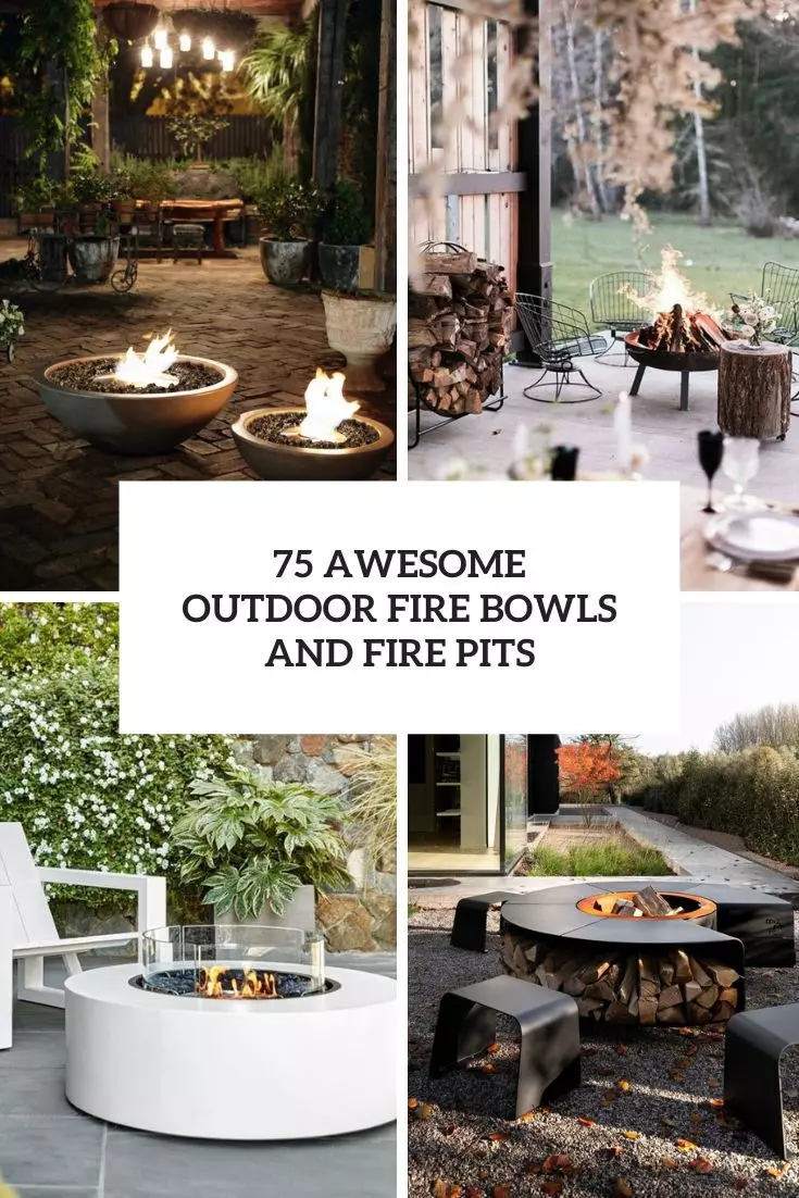 awesome outdoor fire bowls and fire pits