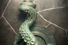 a unique tentacle wall lamp like this one will make your space look unusual and very seaside-like