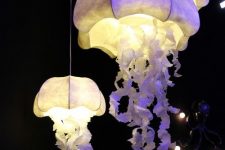 beautiful jellyfish chandeliers are lovely and bold and look gorgeous and seaside-like