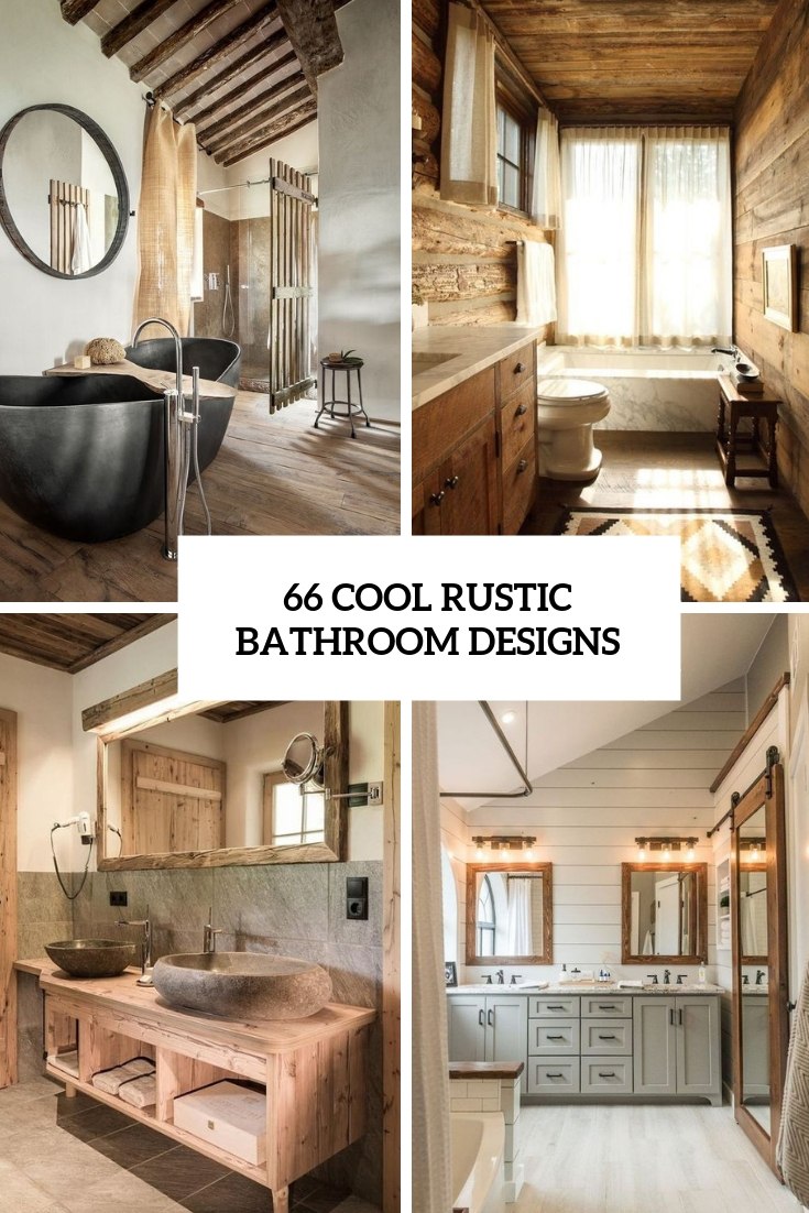cool rustic bathroom designs