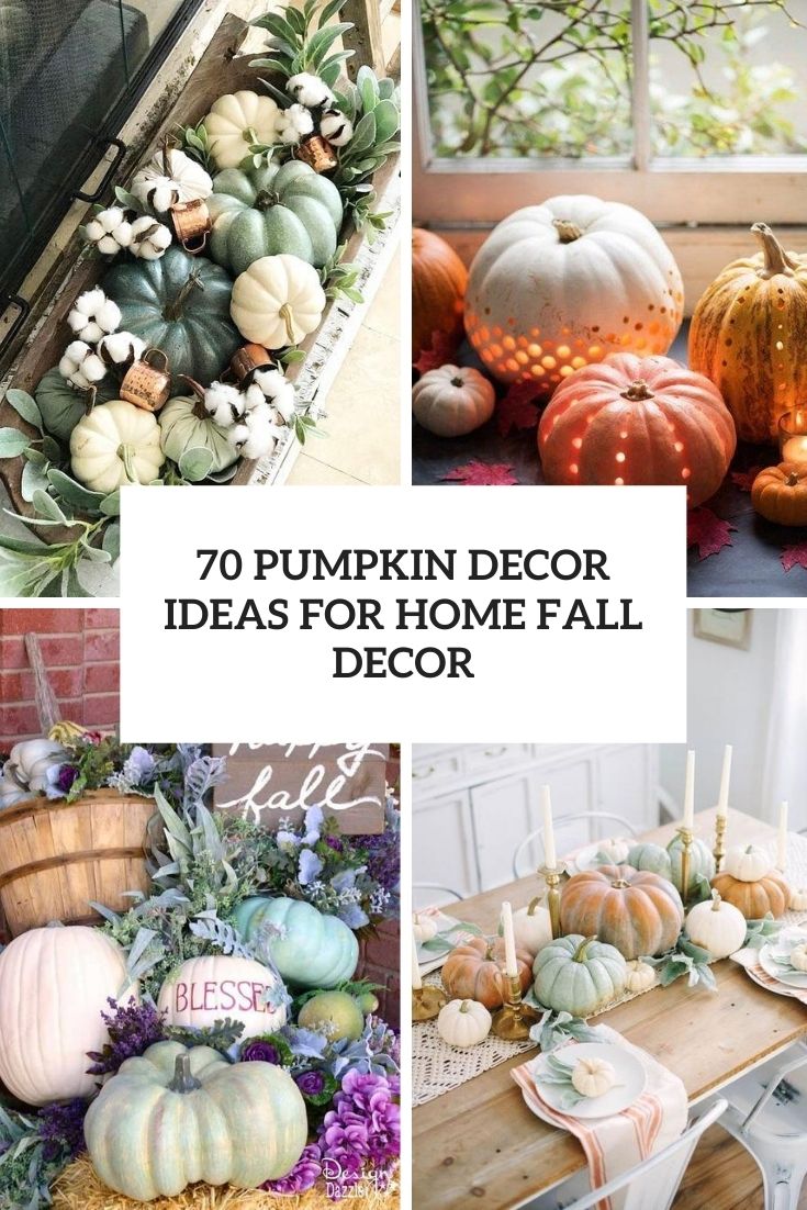 70 Pumpkin Décor Ideas For Home Fall Décor