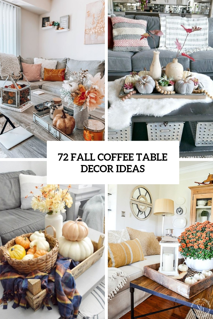 fall coffee table decor ideas