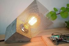 a cool modern industrial table lamp design