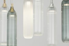 beautiful reeded glass bottle-shaped pendant lamps are amazing to spruce up your home and make it modern and fresh