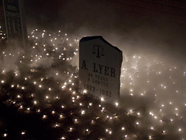 Lighted up cemetery could be right in your yard.