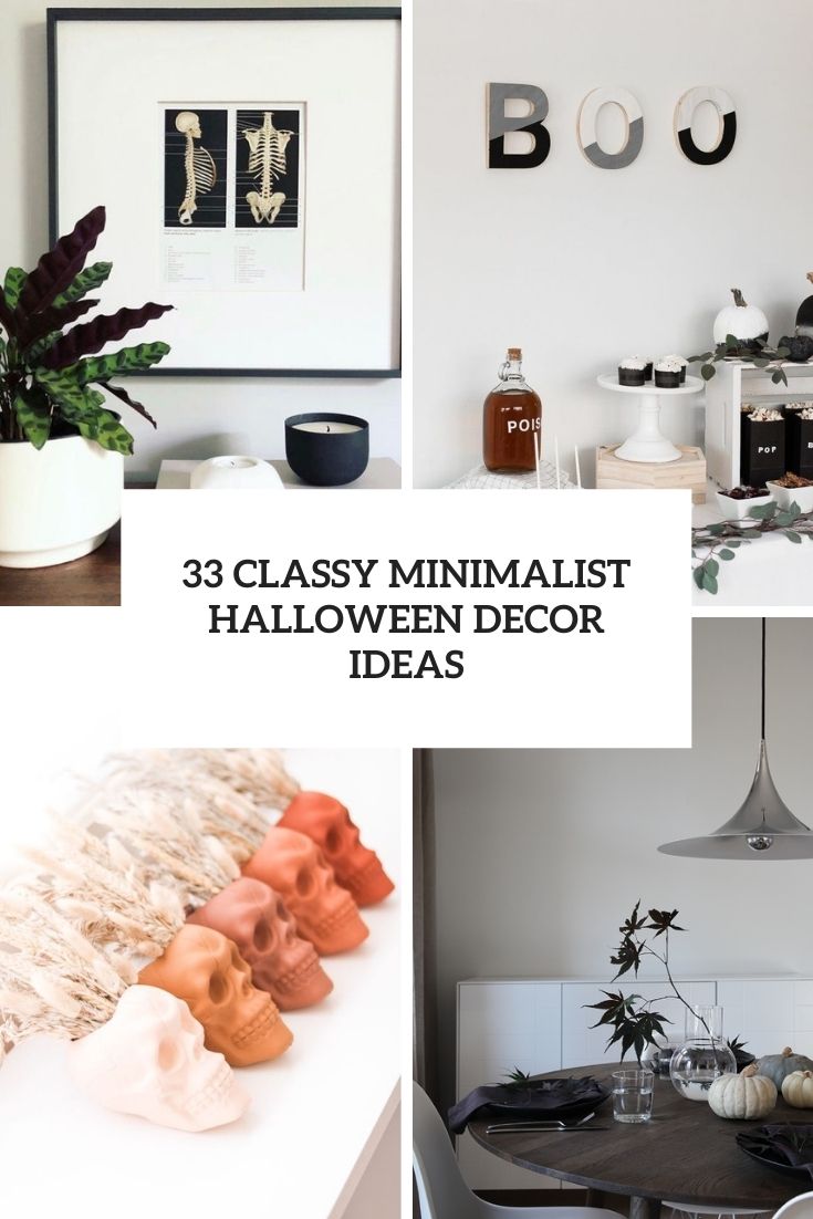 classy minimalist halloween decor ideas