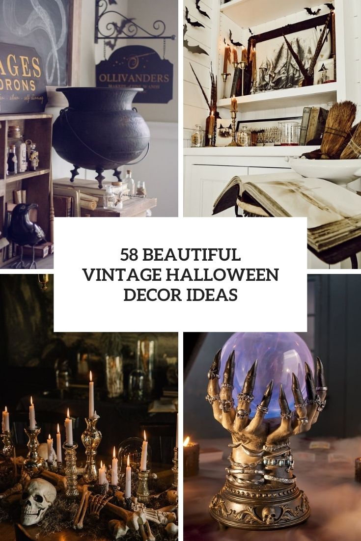 58 Beautiful Vintage Halloween Décor Ideas