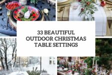 33 beautiful outdoor christmas table settings cover