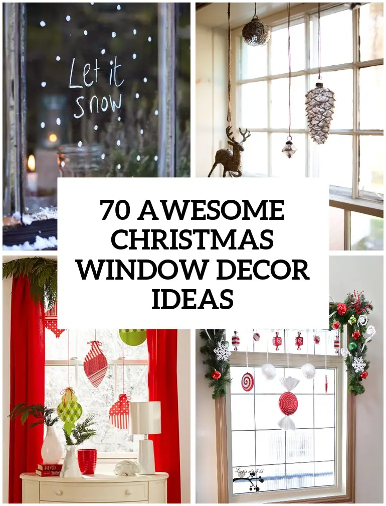 70 Awesome Christmas Window Décor Ideas