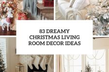 83 dreamy christmas living room decor ideas cover