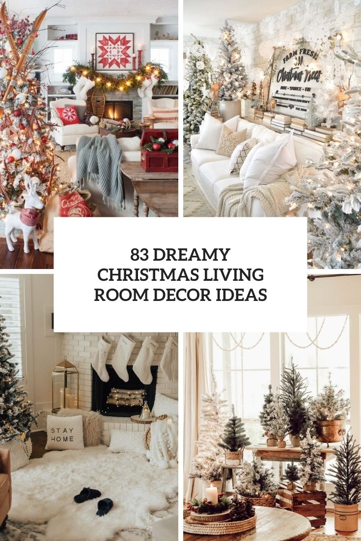 dreamy christmas living room decor ideas