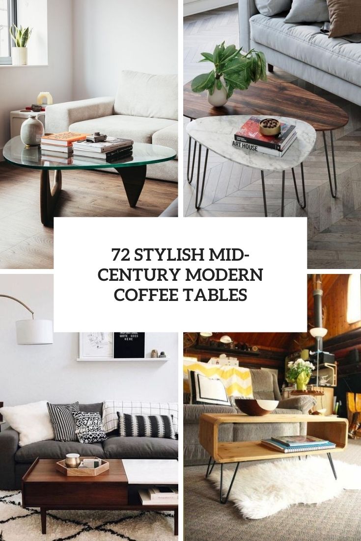 stylish mid century modern coffee tables