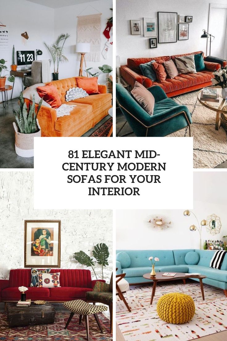 elegant mid century modern sofas for your interior
