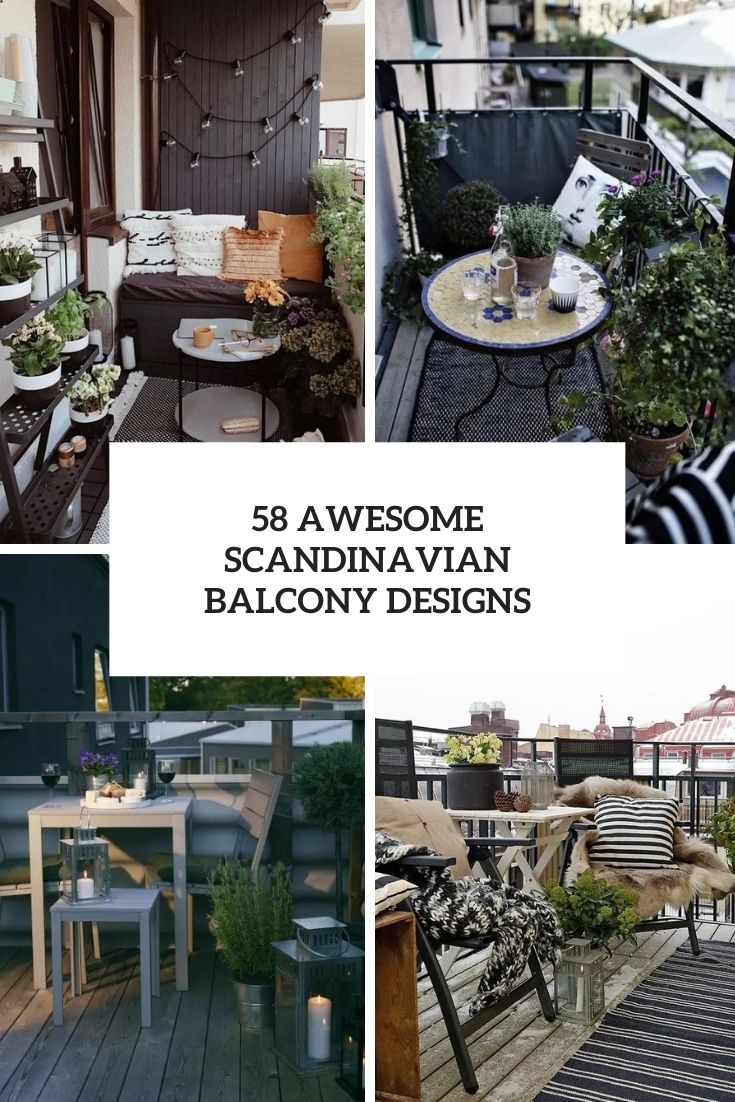 awesome scandinavian balcony designs