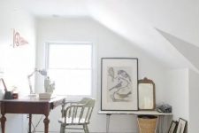a light-filled home office design