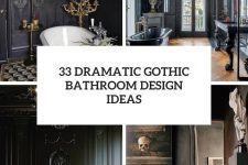 33 dramatic gothic bathroom design ideas cover