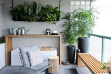 Potted plants and living walls would look awesome on any balcony. They are the best way to make living in a city similar to living in suburban area. (<a href="http://gaileguevara.com/">Gaile Guevara</a>)
