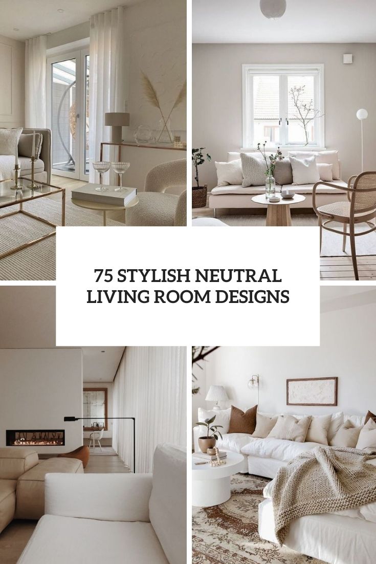 75 Stylish Neutral Living Room Designs
