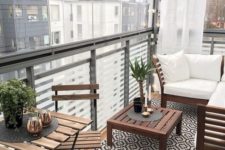 a small balcony design with ikea furniture