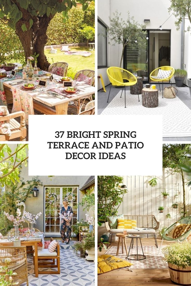 bright spring terrace and patio decor ideas