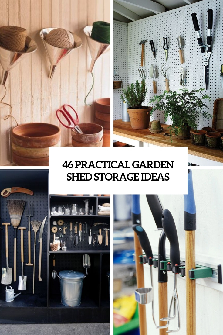 practical garden shed storage ideas