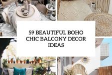 59 beautiful boho chic balcony decor ideas cover