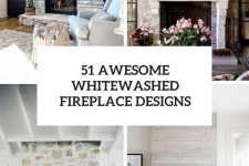 51 awesome whitewashed fireplace designs cover