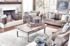 a rough whitewashed coffee table is a beautiful idea for a vintage farmhouse living room and you can easily DIY it