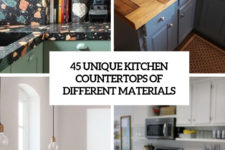 45 unique kitchen countertops of different materials cover