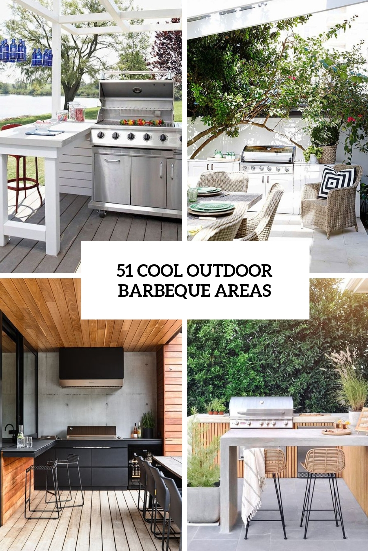 cool outdoor barbeque areas