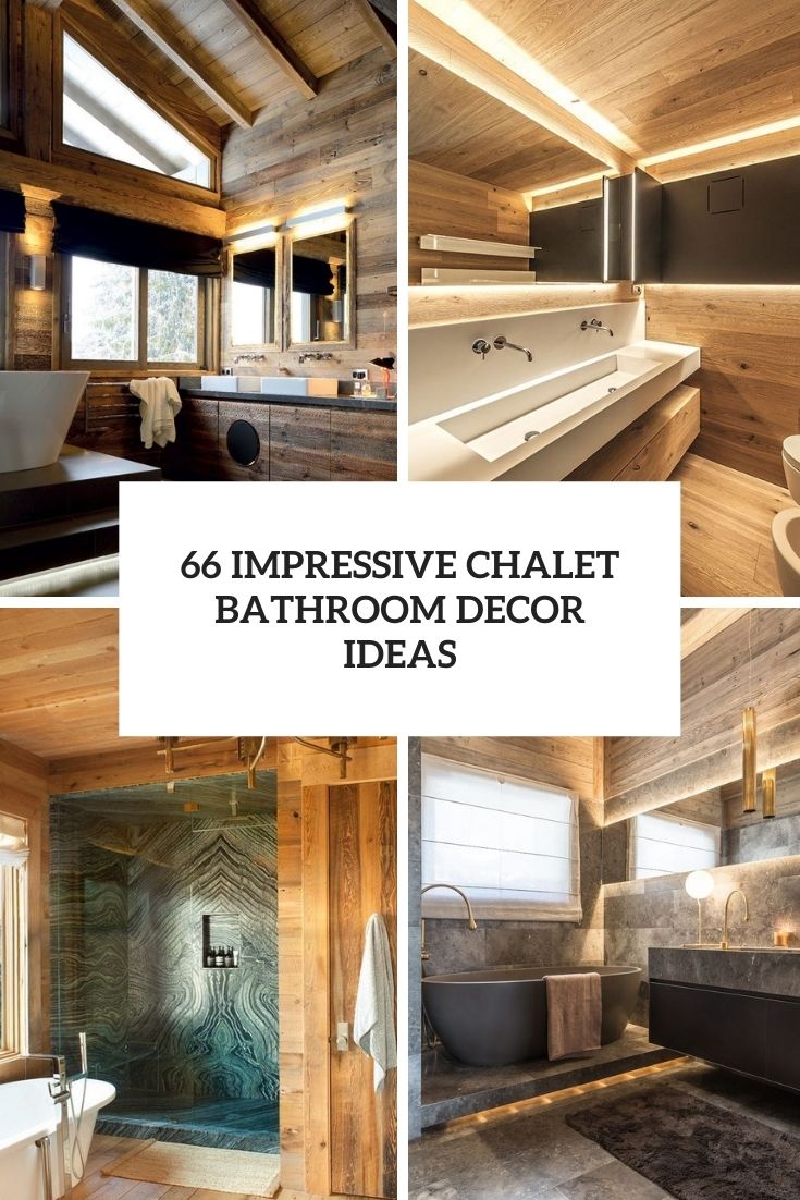 impressive chalet bathroom decor ideas