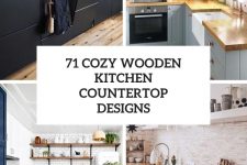 71 cozy wooden kitchen countertop designs cover