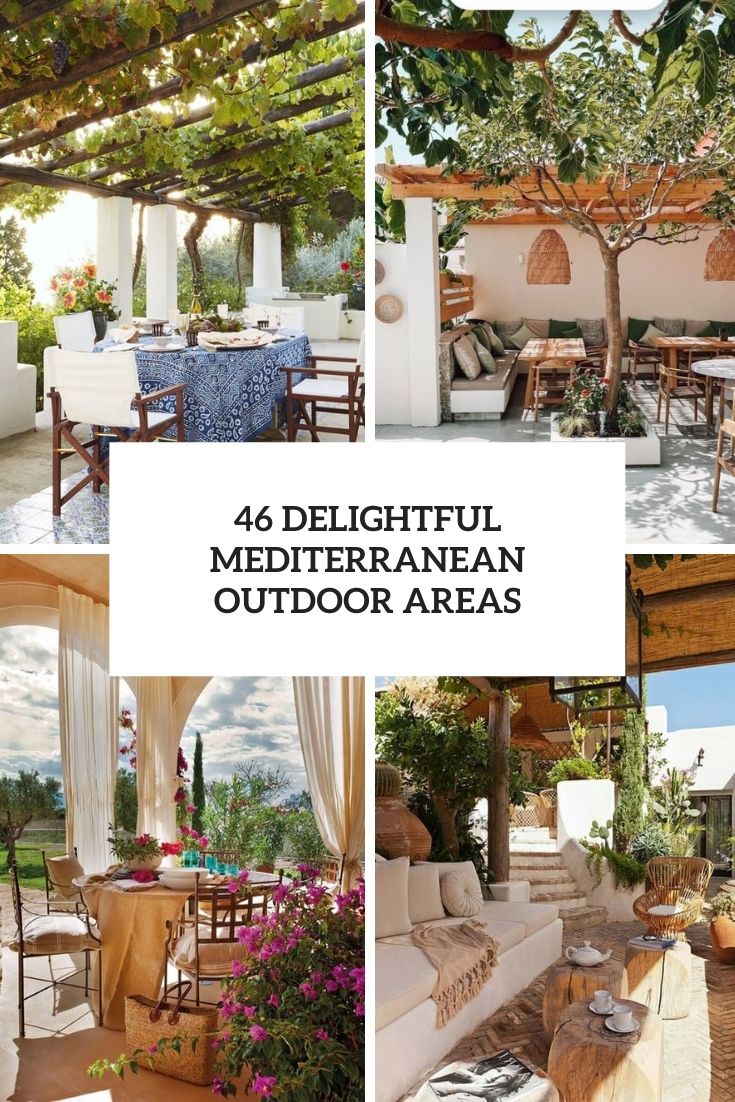delightful mediterranean outdoor areas