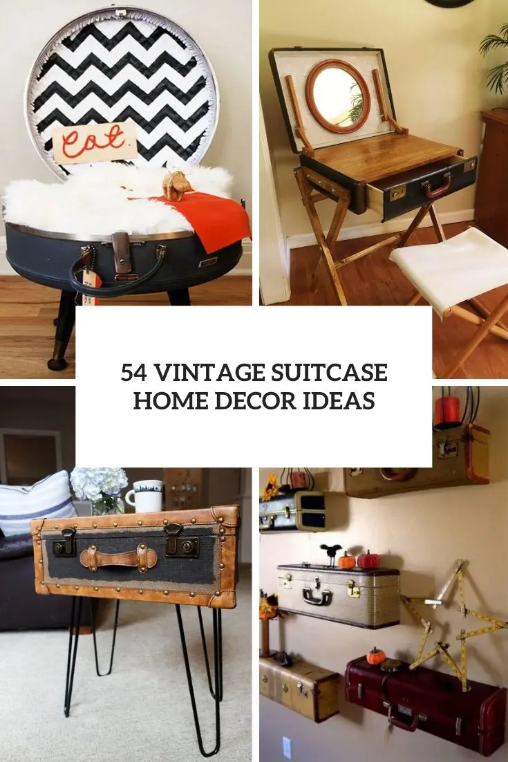 vintage suitcase home decor ideas