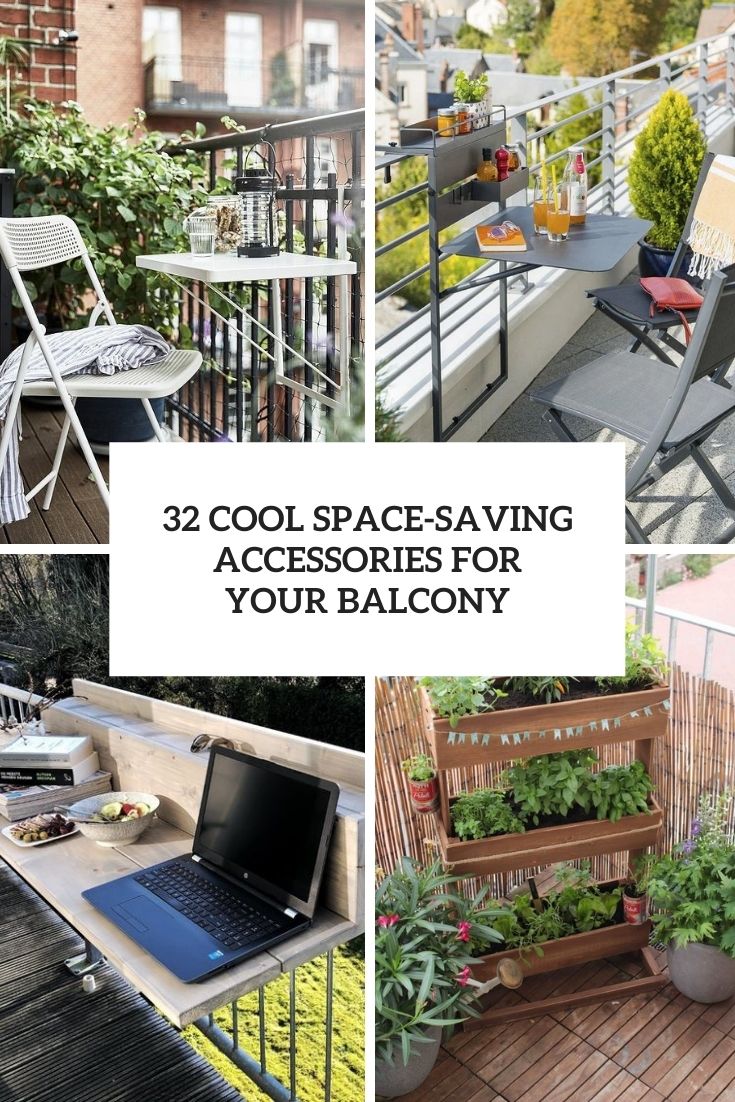 cool space saving accessories for your balcony