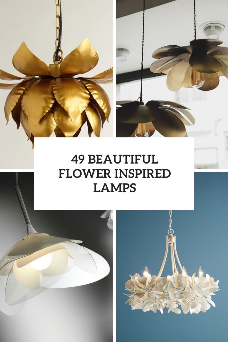 beautiful flower inspired lamps