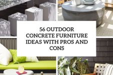 56 outdoor concrete furniture ideas with pros and cons cover