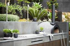 A modern outdoor kitchen design