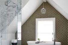 38 practical attic bathroom design ideas