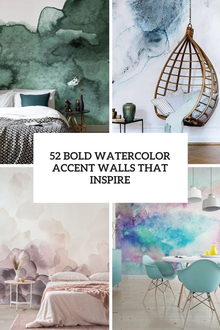 bold watercolor accent walls that inspire