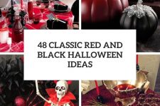 48 classic red and black halloween ideas cover