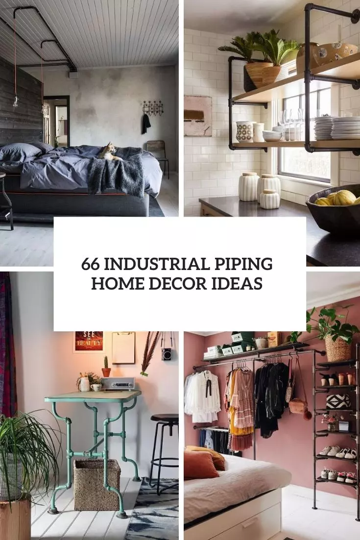 industrial piping home decor ideas