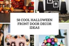 58 cool halloween ffront door decor ideas cover