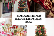42 amazing red and gold christmas decor ideas cover
