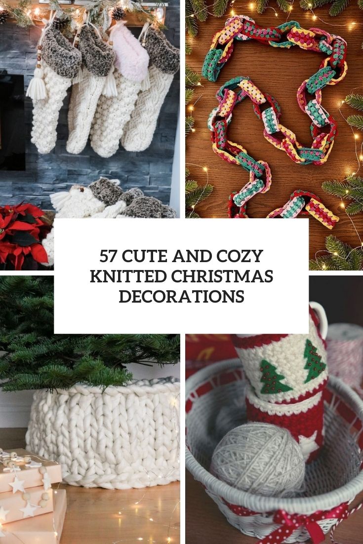 57 Cute And Cozy Knitted Christmas Decorations