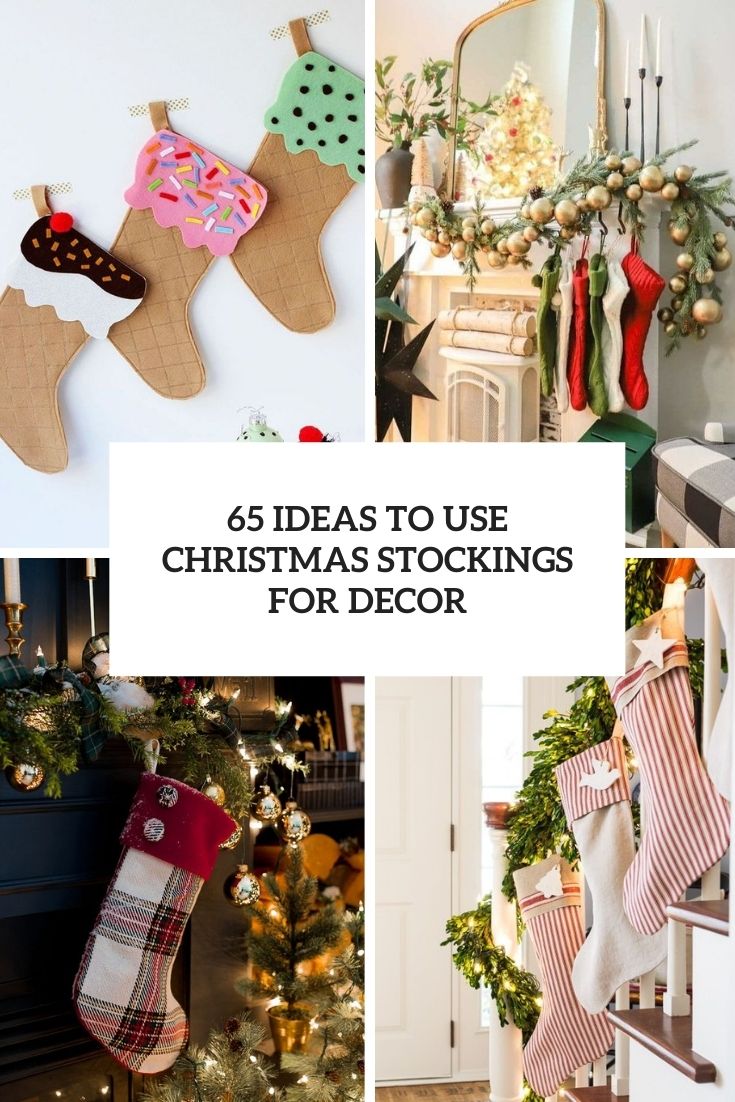 ideas to use christmas sotckings for decor