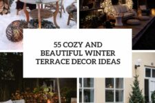 55 cozy and beautiful winter terrace decor ideas cover
