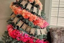 a cute ombre Christmas tree